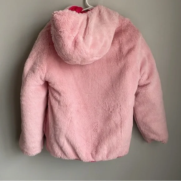 Eddie Bauer Girl's Reversible Pink and Purple Ombre Puffer Jacket Medium 10-12 - Picture 5 of 11